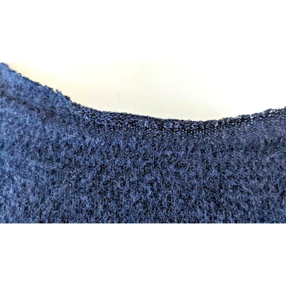 Moth Anthropologie Women Sweater Dress Navy Knit Hi-Lo Assimertic Size S - Picture 5 of 9